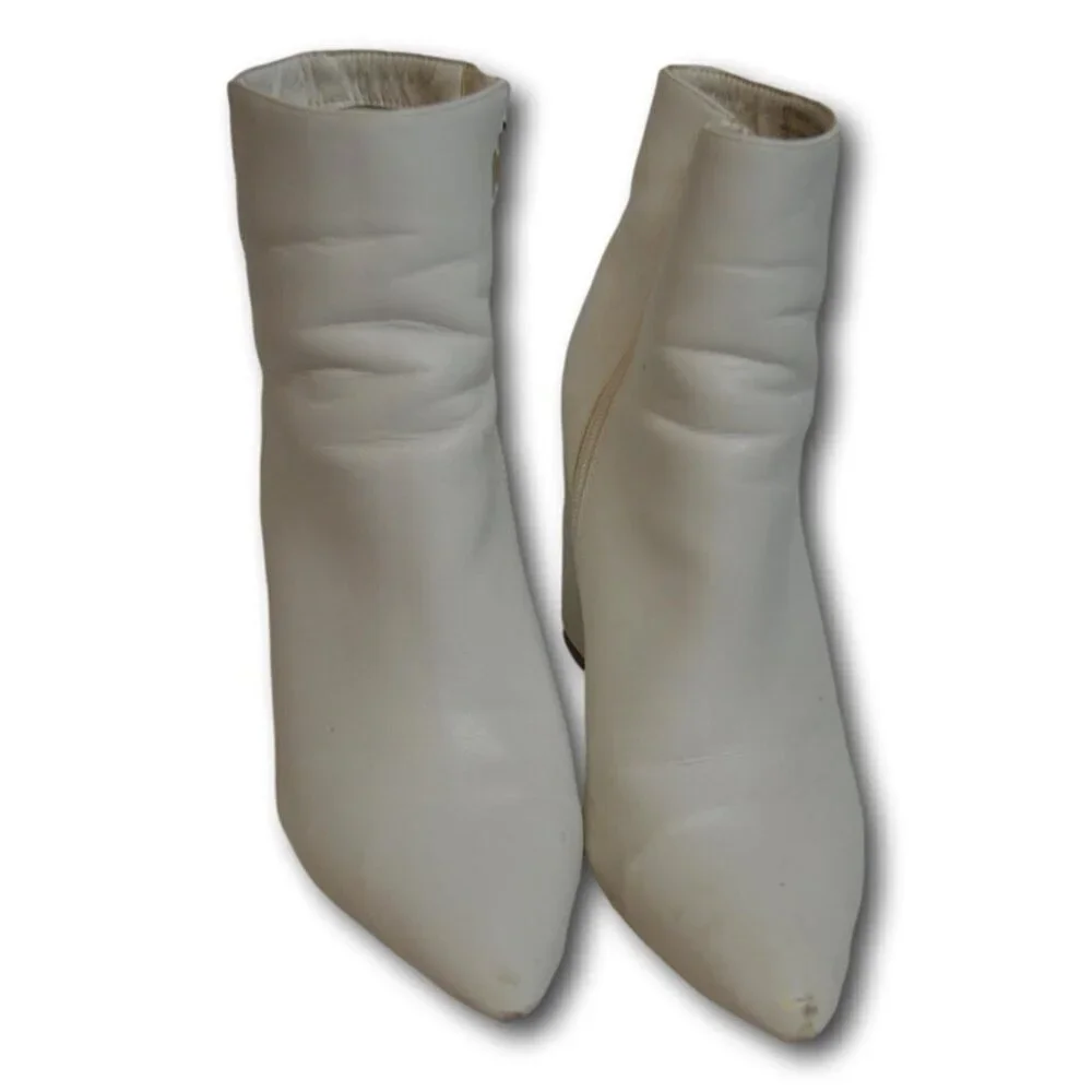 Madden Girl Finlee Ankle Boots, Women's Size 8.5 M, White